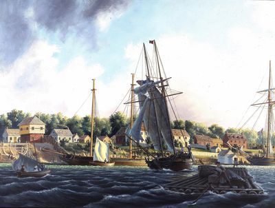 Amherstburg Shoreline, 1804