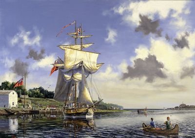 Arrival Of Simcoe At Niagara, 1792