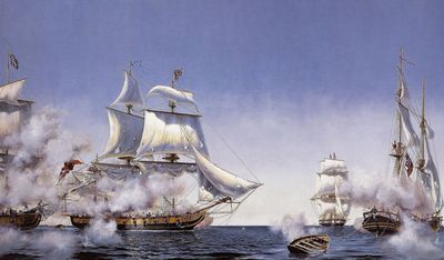 Battle Of Lake Erie from the British Line