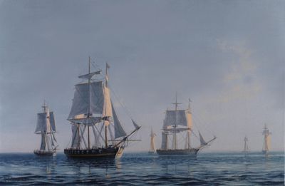 Dawn at British squadron, September 10,  1813