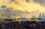 Royal George in battle off Kingston