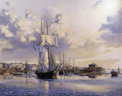 Sunset at Sackets Harbour, 1813