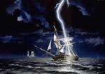 HMS St Lawrence Hit By Lightning