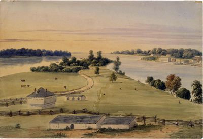 Amherstburg Seen From Bois Blanc Island