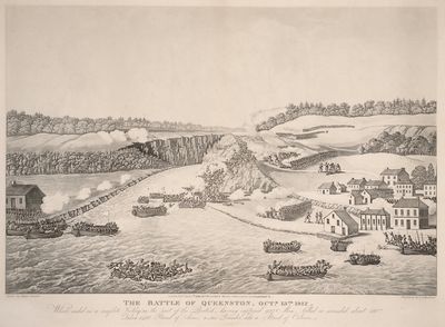 The Battle of Queenston (Niagara-on-the-Lake, Ontario), October 13th, 1812.