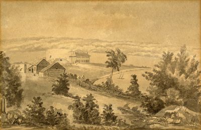 Sketch of Penetanguishene Barracks