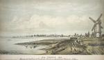 Toronto Harbour 1835. View looking west from near foot of Trinity St.