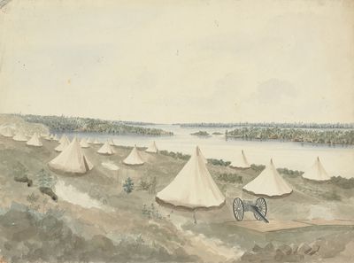 Regimental Encampment during the First Cholera Outbreak at Kingston