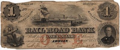 Erie and Kalamazoo Railroad Bank note