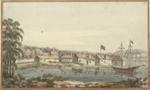 View of Oswengatchee on the River Laurence July 1765