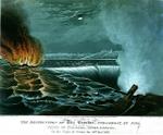 The destruction of the Caroline steamboat by fire, on the Falls of Niagara, Upper Canada, on the night of Friday the 29th Decr. 1837