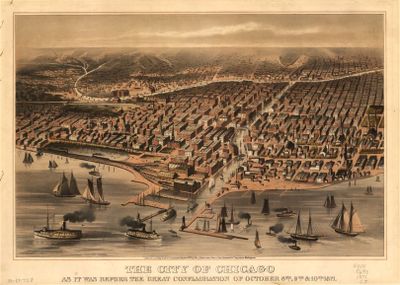 The City of Chicago as it was before the great conflagration of October 8th, 9th, & 10th, 1871.