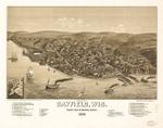 Bird's eye view of Bayfield, Wis., county seat of Bayfield County 1886.