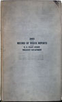 Wreck Reports, Detroit, 1932-39